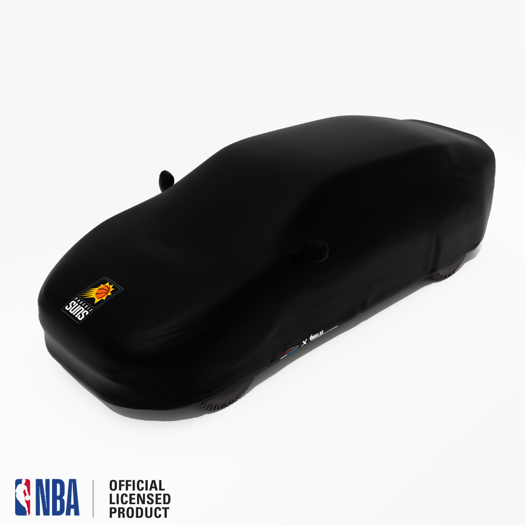 Officially Licensed Phoenix Suns Black Car Covers – Indoor & Outdoor | NBA Protection | HeroCovers