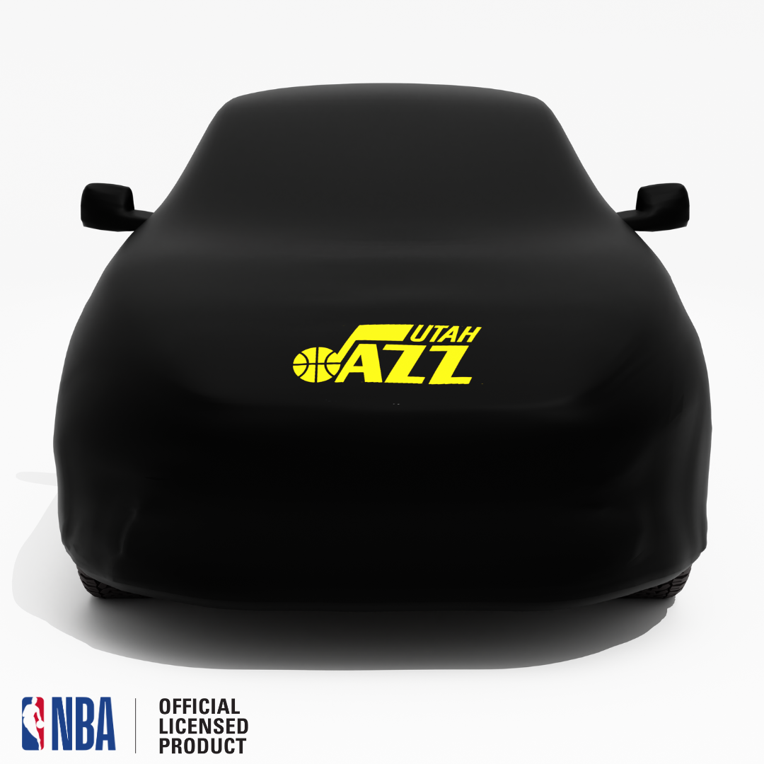 Officially Licensed Utah Jazz Black Car Covers – Indoor & Outdoor | NBA Protection | HeroCovers