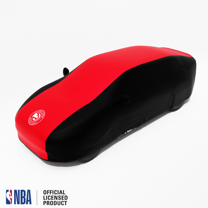 Officially Licensed Atlanta Hawks 2 Tone Car Covers – Indoor & Outdoor | NBA Protection | HeroCovers