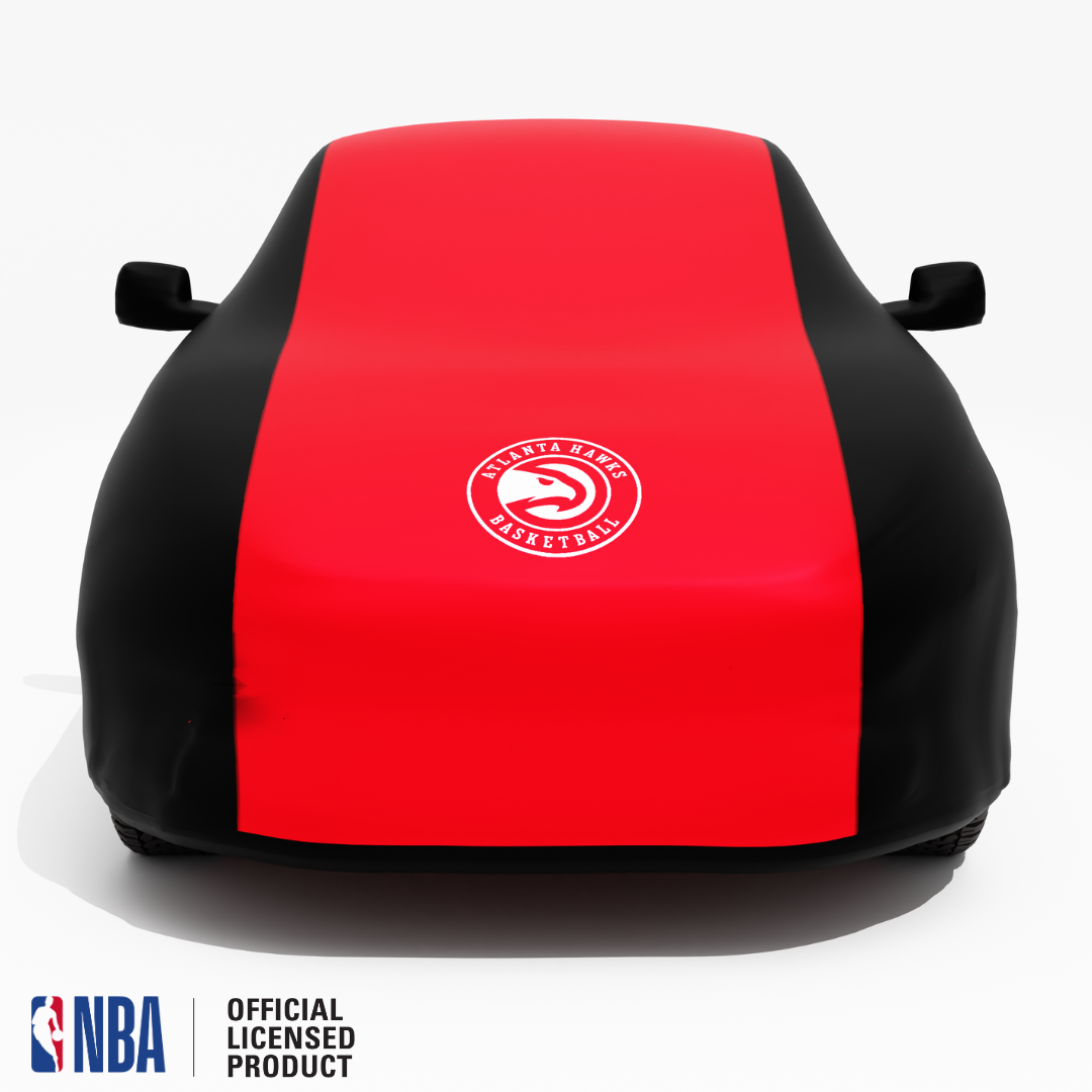 Officially Licensed Atlanta Hawks 2 Tone Car Covers – Indoor & Outdoor | NBA Protection | HeroCovers