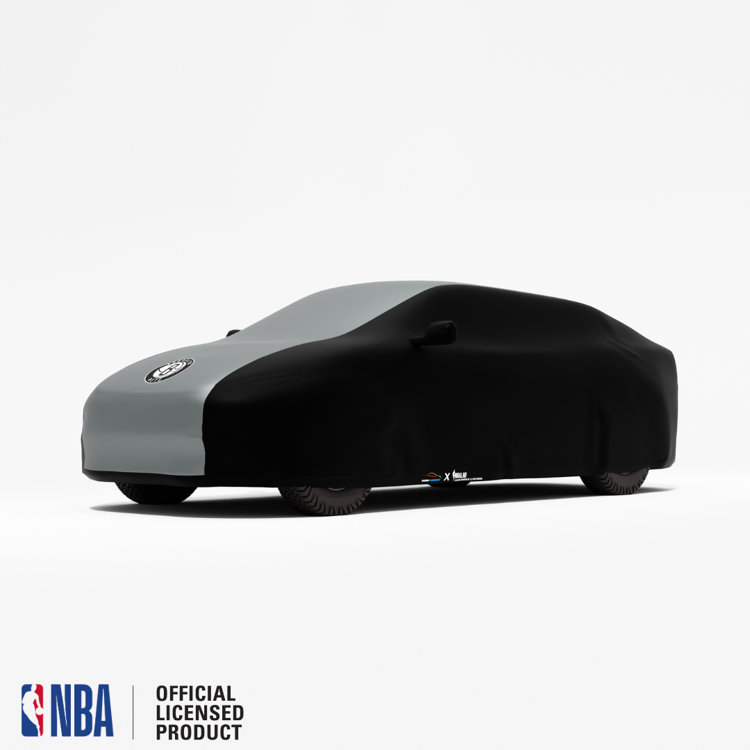 Officially Licensed Brooklyn NETS 2 Tone Car Covers – Indoor & Outdoor | NBA Protection | HeroCovers