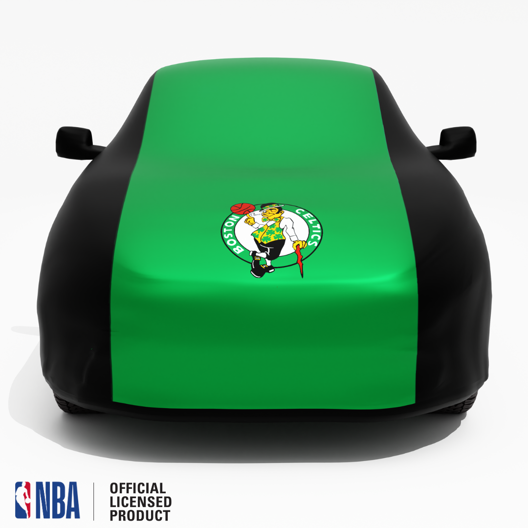 Officially Licensed Boston Celtics 2 Tone Car Covers – Indoor & Outdoor | NBA Protection | HeroCovers