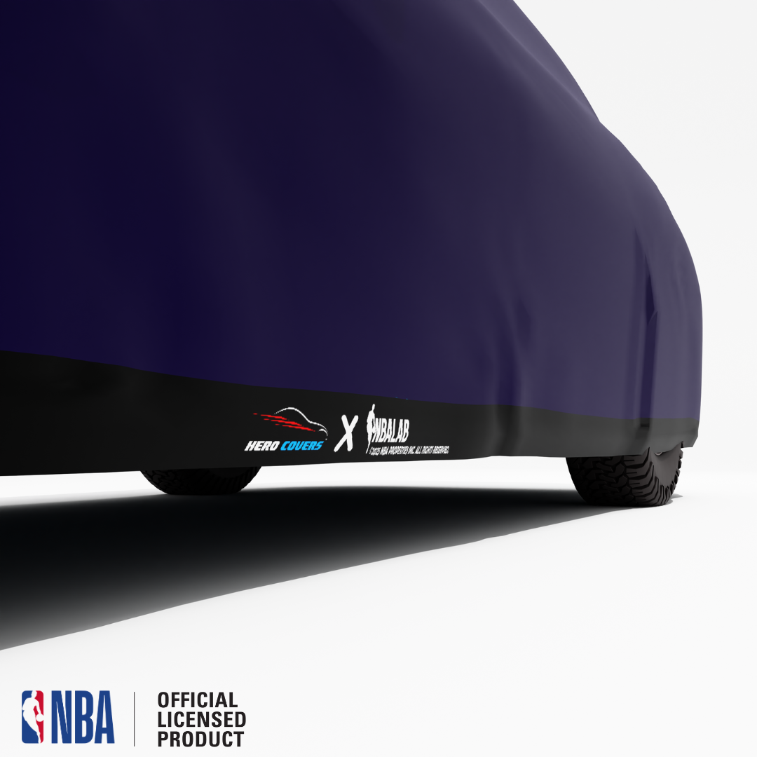 Officially Licensed Charlotte Hornets 2 Tone Car Covers – Indoor & Outdoor | NBA Protection | HeroCovers