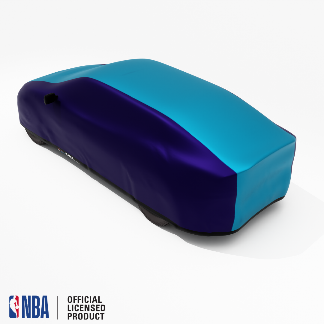 Officially Licensed Charlotte Hornets 2 Tone Car Covers – Indoor & Outdoor | NBA Protection | HeroCovers