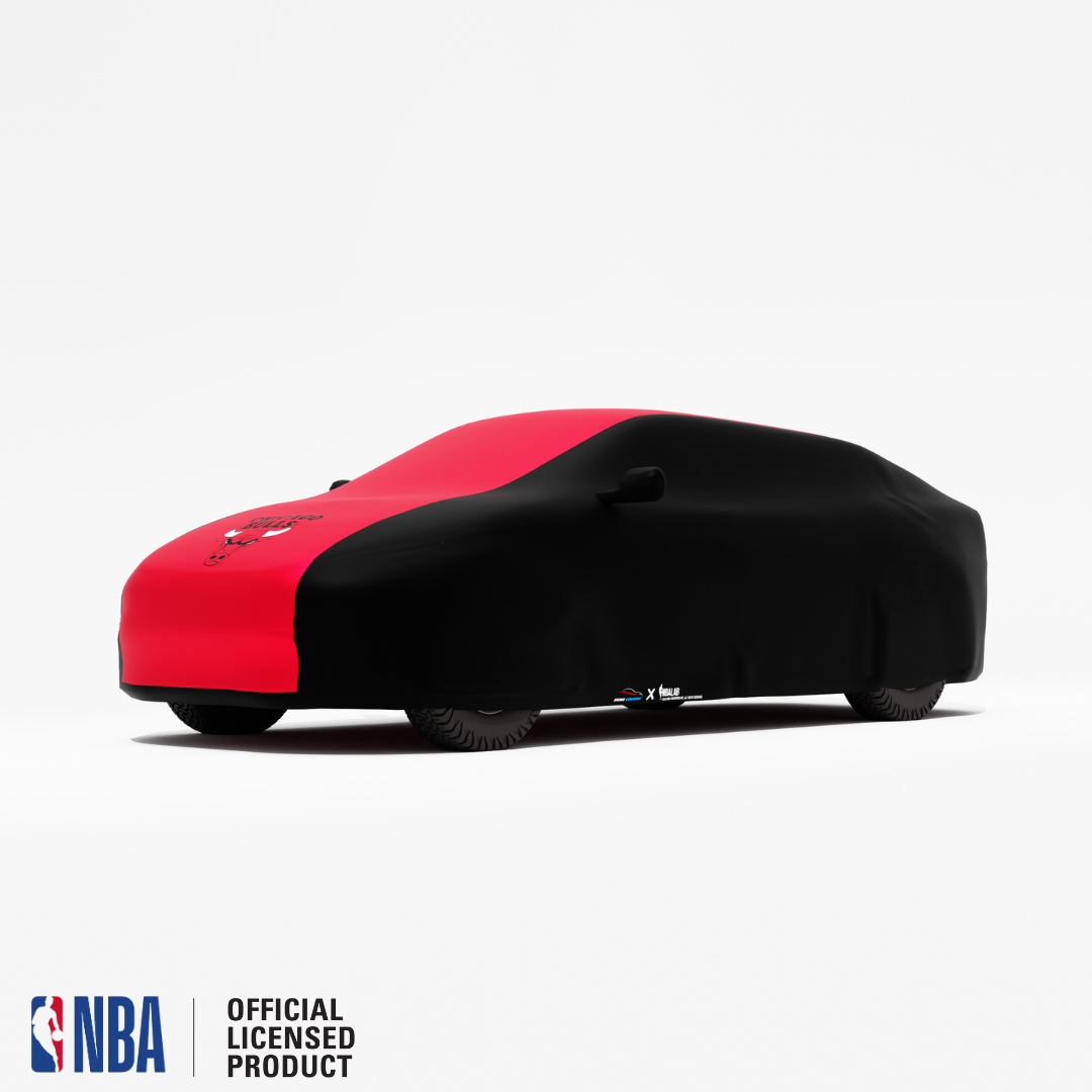 Officially Licensed Chicago Bulls 2 Tone Car Covers – Indoor & Outdoor | NBA Protection | HeroCovers