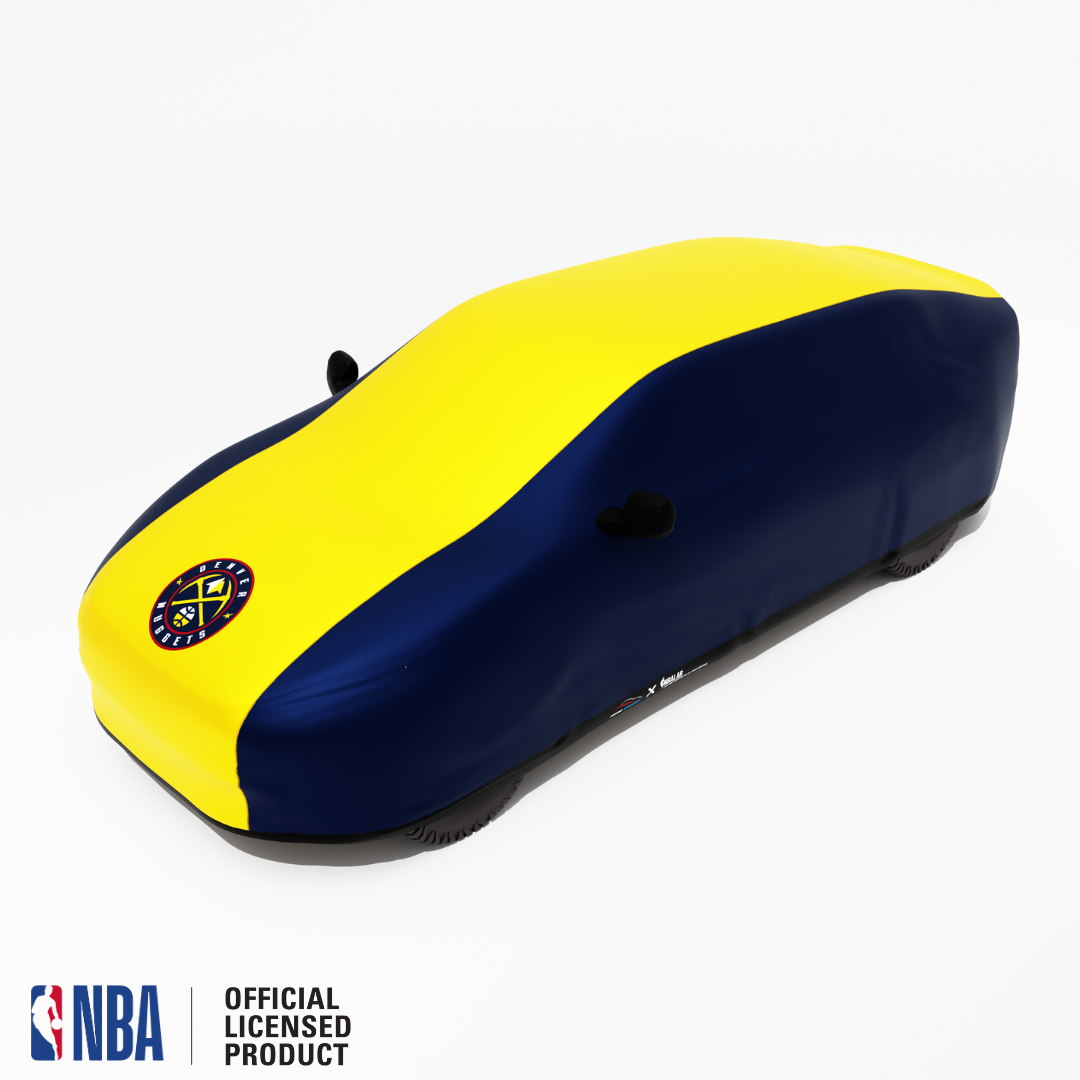 Officially Licensed Denver Nuggets 2 Tone Car Covers – Indoor & Outdoor | NBA Protection | HeroCovers