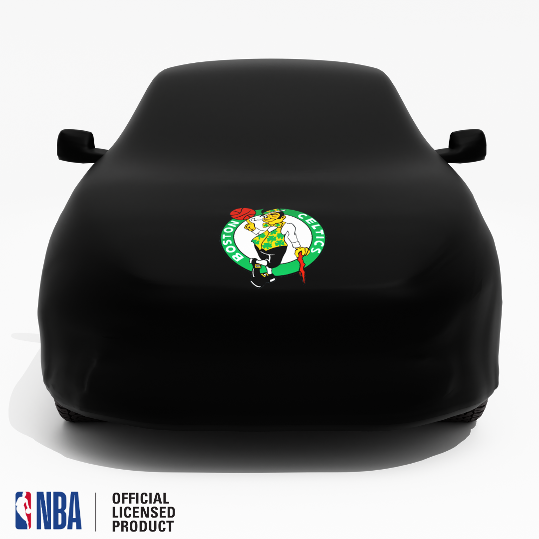 Officially Licensed Boston Celtics Black Car Covers – Indoor & Outdoor | NBA Protection | HeroCovers