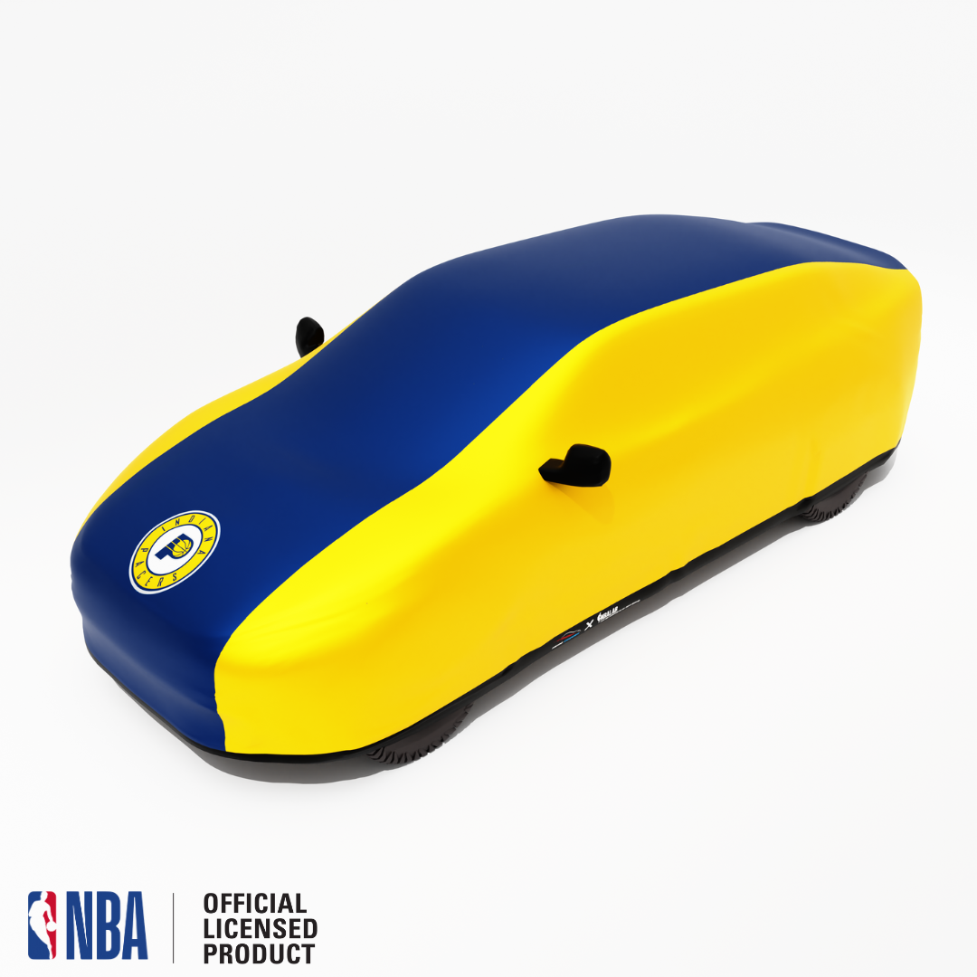 Officially Licensed Indiana Pacers 2 Tone Car Covers – Indoor & Outdoor | NBA Protection | HeroCovers