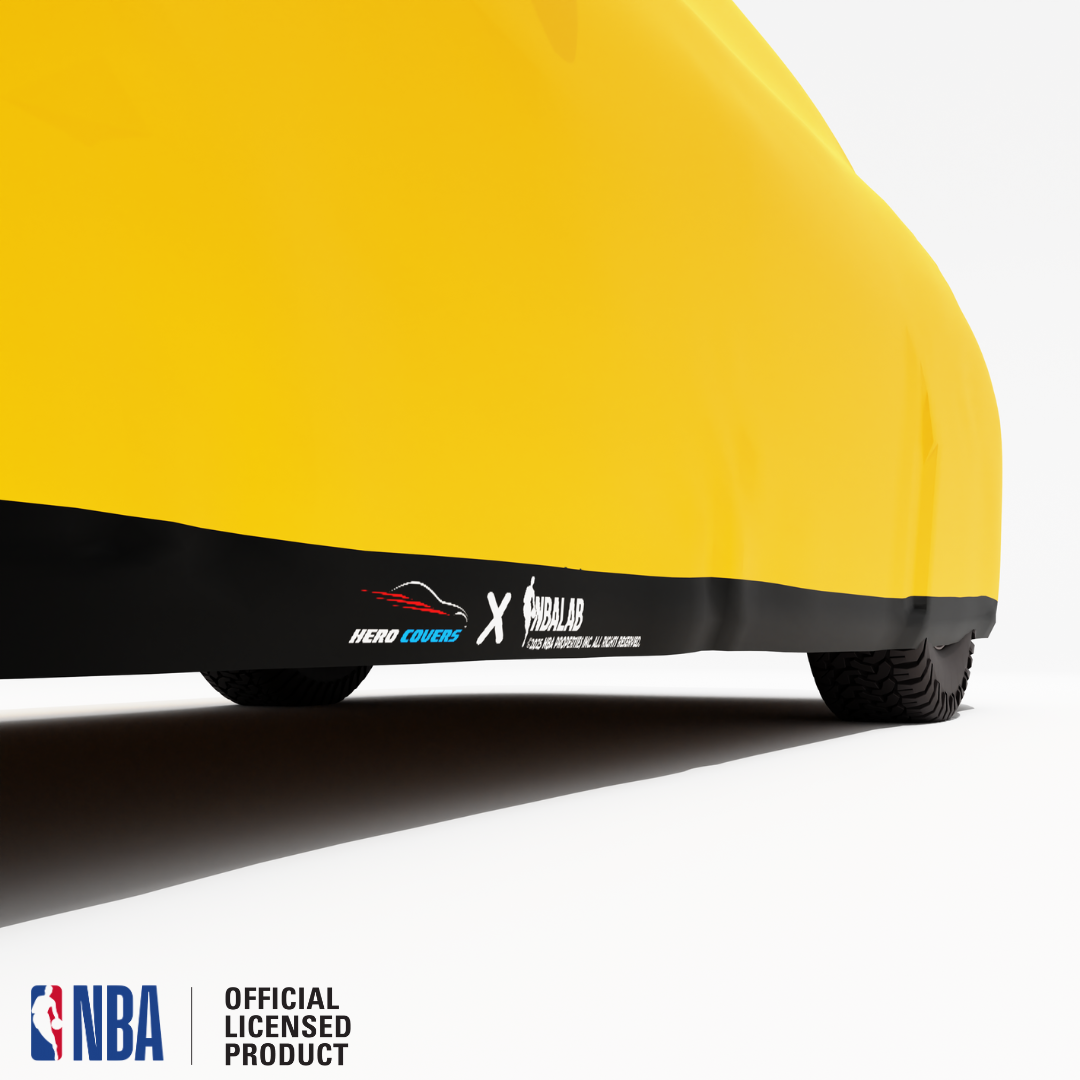 Officially Licensed Indiana Pacers 2 Tone Car Covers – Indoor & Outdoor | NBA Protection | HeroCovers