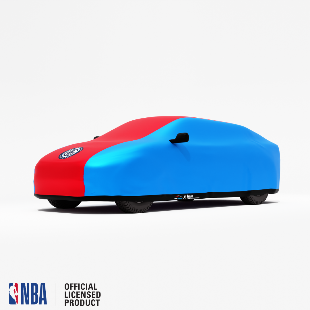 Officially Licensed Los Angeles Clippers 2 Tone Car Covers – Indoor & Outdoor | NBA Protection | HeroCovers