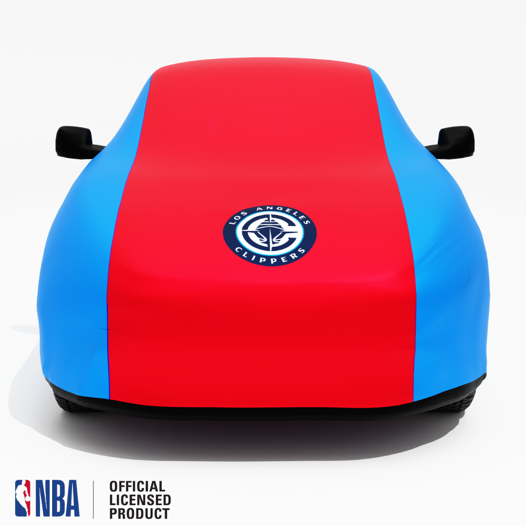 Officially Licensed Los Angeles Clippers 2 Tone Car Covers – Indoor & Outdoor | NBA Protection | HeroCovers