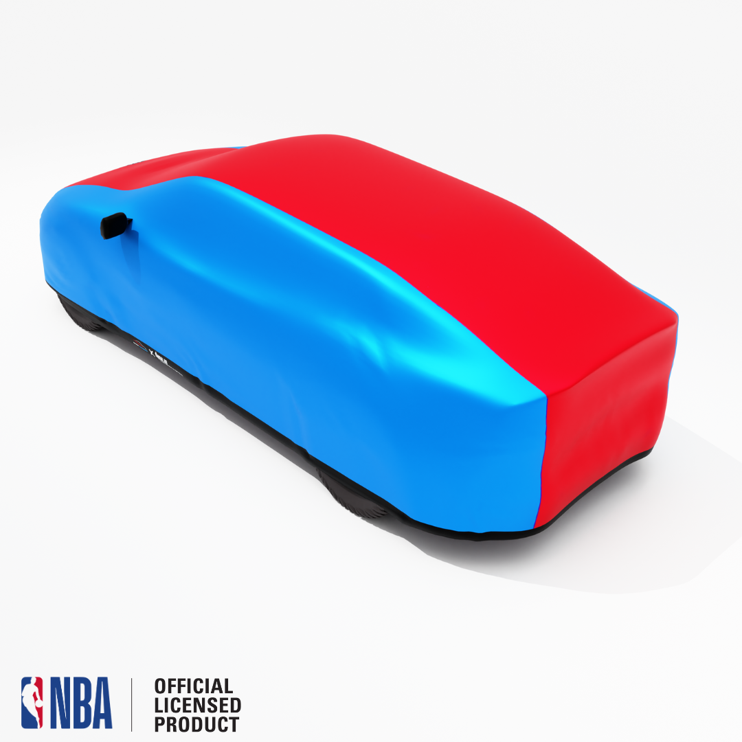 Officially Licensed Los Angeles Clippers 2 Tone Car Covers – Indoor & Outdoor | NBA Protection | HeroCovers