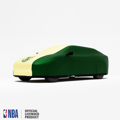 Officially Licensed Milwaukee Bucks 2 Tone Car Covers – Indoor & Outdoor | NBA Protection | HeroCovers