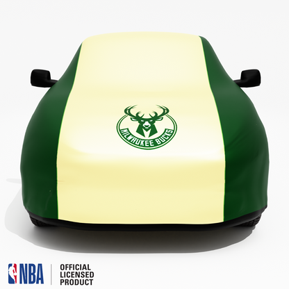 Officially Licensed Milwaukee Bucks 2 Tone Car Covers – Indoor & Outdoor | NBA Protection | HeroCovers