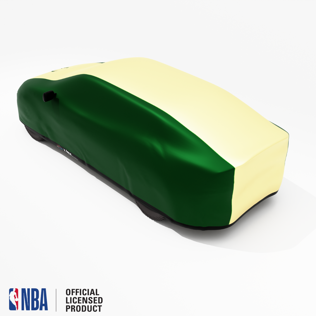 Officially Licensed Milwaukee Bucks 2 Tone Car Covers – Indoor & Outdoor | NBA Protection | HeroCovers