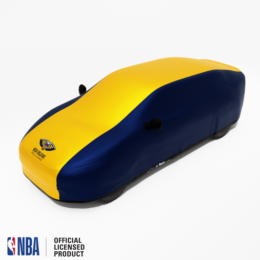 Officially Licensed New Orleans 2 Tone Car Covers – Indoor & Outdoor | NBA Protection | HeroCovers