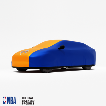 Officially Licensed New York Knicks 2 Tone Car Covers – Indoor & Outdoor | NBA Protection | HeroCovers