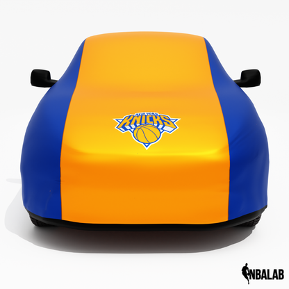 Officially Licensed New York Knicks 2 Tone Car Covers – Indoor & Outdoor | NBA Protection | HeroCovers