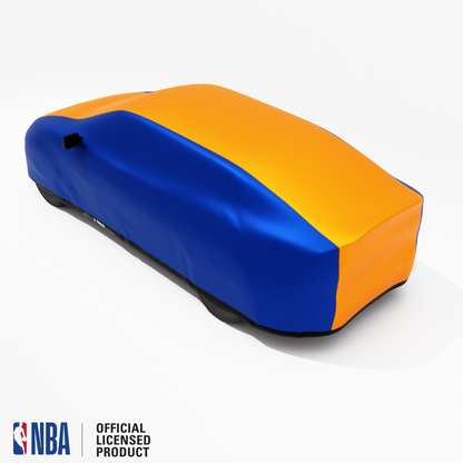 Officially Licensed New York Knicks 2 Tone Car Covers – Indoor & Outdoor | NBA Protection | HeroCovers