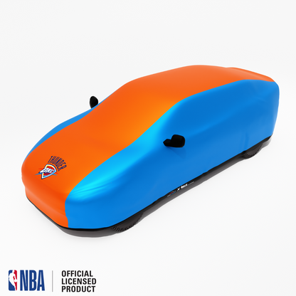 Officially Licensed Oklahoma City 2 Tone Car Covers – Indoor & Outdoor | NBA Protection | HeroCovers