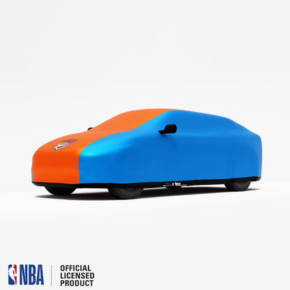 Officially Licensed Oklahoma City 2 Tone Car Covers – Indoor & Outdoor | NBA Protection | HeroCovers