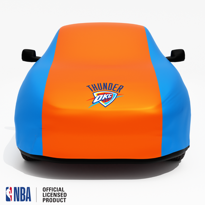 Officially Licensed Oklahoma City 2 Tone Car Covers – Indoor & Outdoor | NBA Protection | HeroCovers