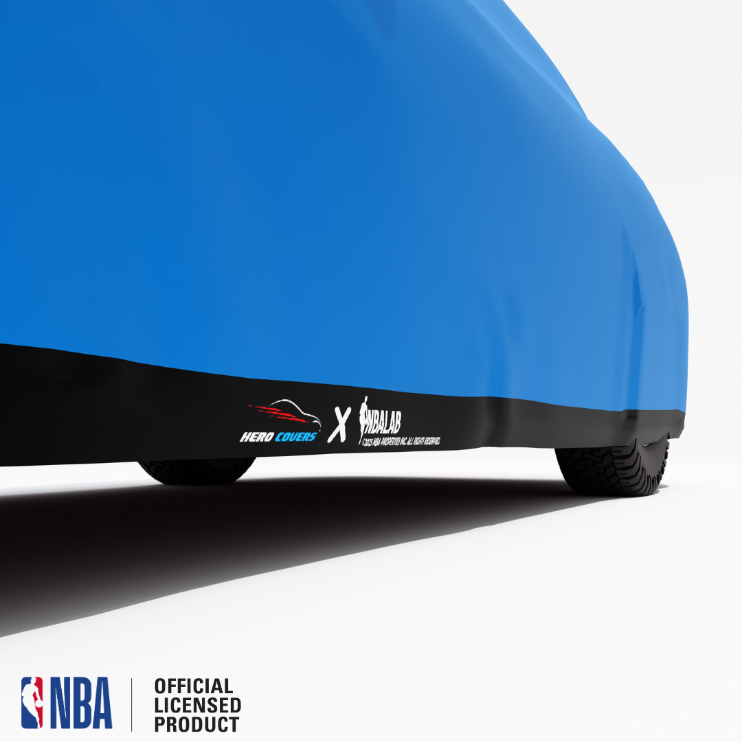 Officially Licensed Oklahoma City 2 Tone Car Covers – Indoor & Outdoor | NBA Protection | HeroCovers