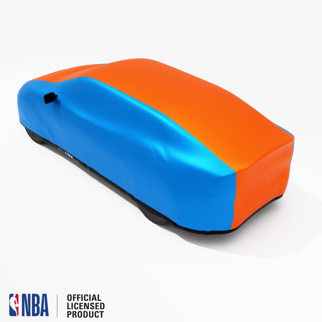 Officially Licensed Oklahoma City 2 Tone Car Covers – Indoor & Outdoor | NBA Protection | HeroCovers