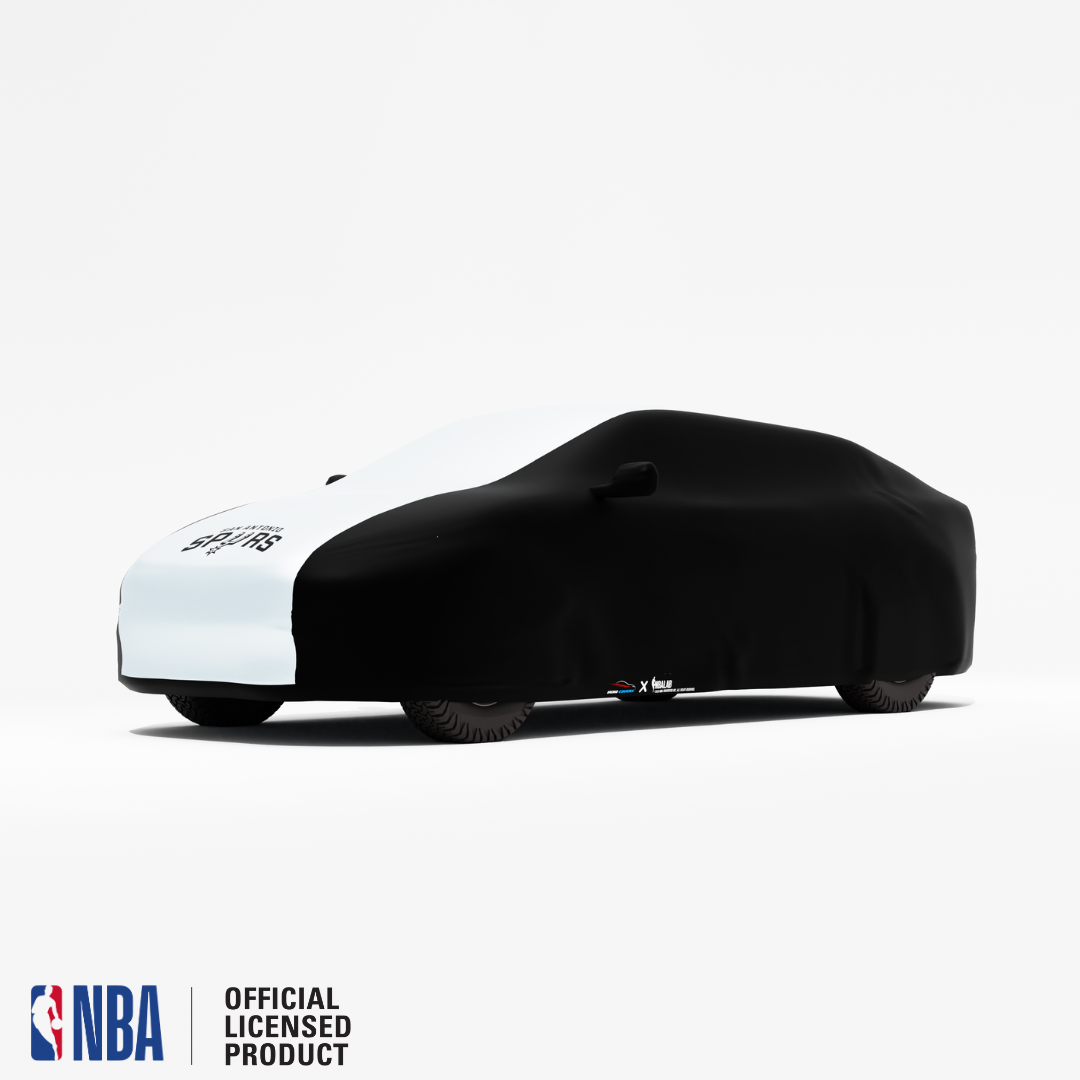 Officially Licensed San Antonio 2 Tone Car Covers – Indoor & Outdoor | NBA Protection | HeroCovers