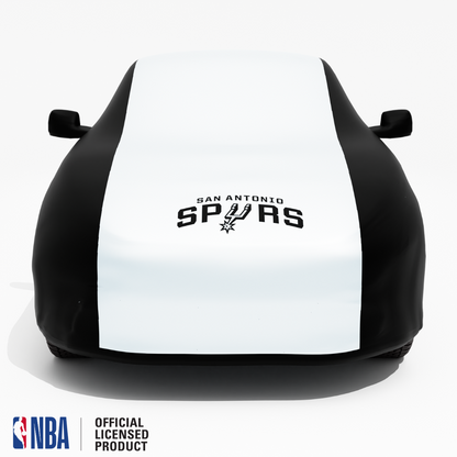 Officially Licensed San Antonio 2 Tone Car Covers – Indoor & Outdoor | NBA Protection | HeroCovers