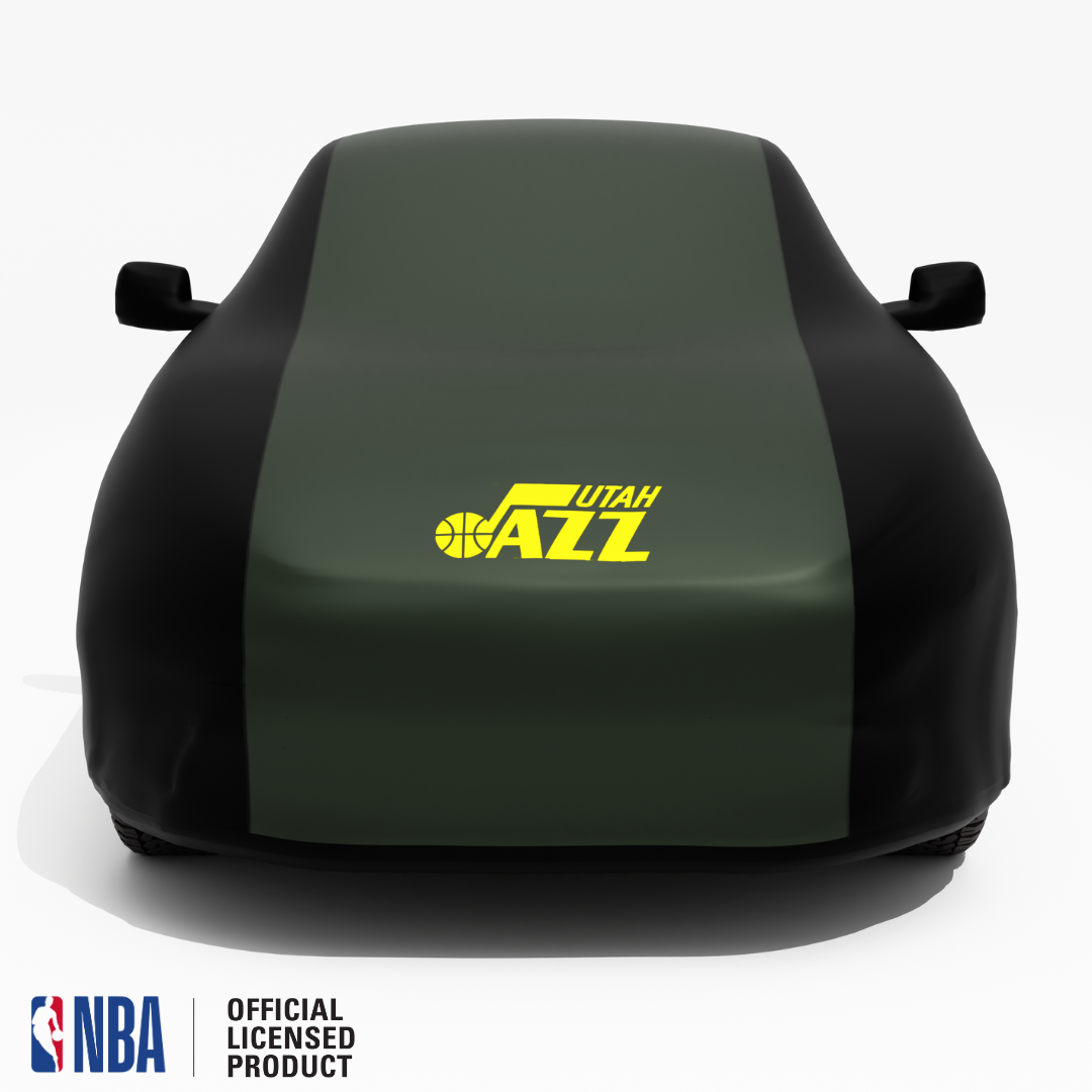 Officially Licensed Utah Jazz 2 Tone Car Covers – Indoor & Outdoor | NBA Protection | HeroCovers