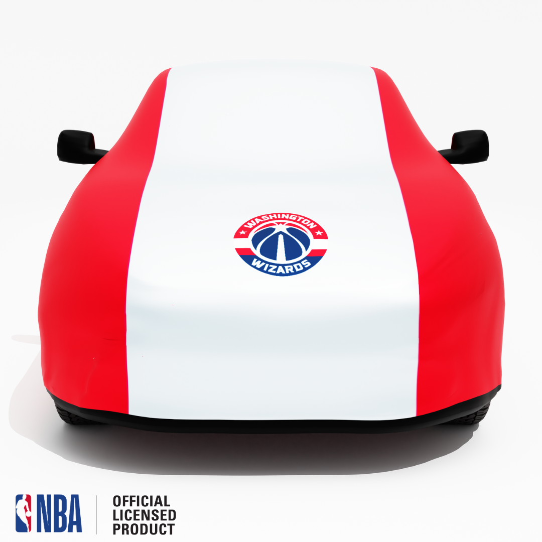 Officially Licensed Washington Wizards 2 Tone Car Covers – Indoor & Outdoor | NBA Protection | HeroCovers