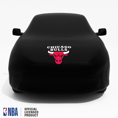 Officially Licensed Chicago Bulls Black Car Covers – Indoor & Outdoor | NBA Protection | HeroCovers