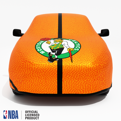 Officially Licensed Boston Celtics Life Size Basketball Car Covers – Indoor & Outdoor | NBA Protection | HeroCovers