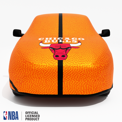 Officially Licensed Chicago Bulls Life Size Basketball Car Covers – Indoor & Outdoor | NBA Protection | HeroCovers