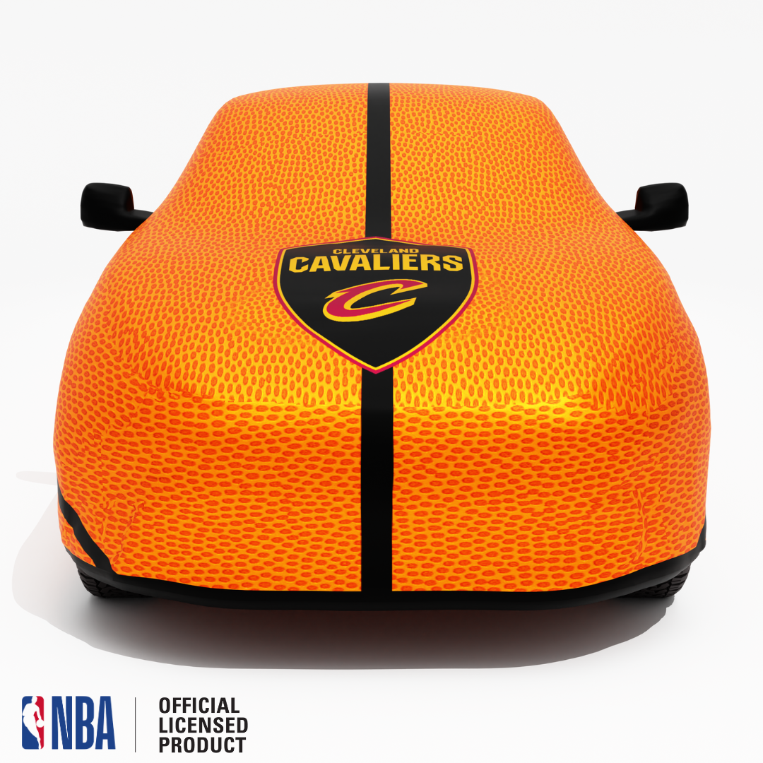 Officially Licensed Cleveland Cavalier Life Size Basketball Car Covers – Indoor & Outdoor | NBA Protection | HeroCovers