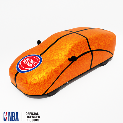 Officially Licensed Detroit Pistons Life Size Basketball Car Covers – Indoor & Outdoor | NBA Protection | HeroCovers