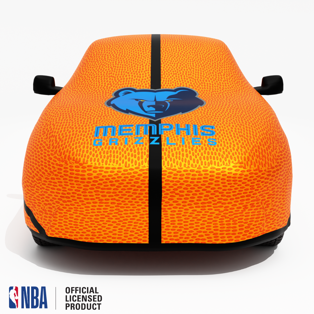 Officially Licensed Memphis Grizzlies Life Size Basketball Car Covers – Indoor & Outdoor | NBA Protection | HeroCovers