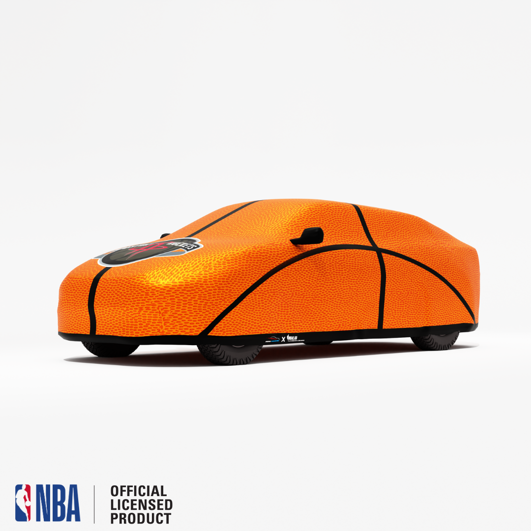 Officially Licensed Houstons Rockets Life Size Basketball Car Covers – Indoor & Outdoor | NBA Protection | HeroCovers