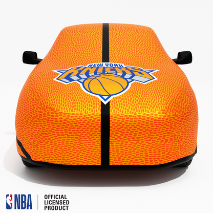 Officially Licensed  New York Knicks Life Size Basketball Car Covers – Indoor & Outdoor | NBA Protection | HeroCovers