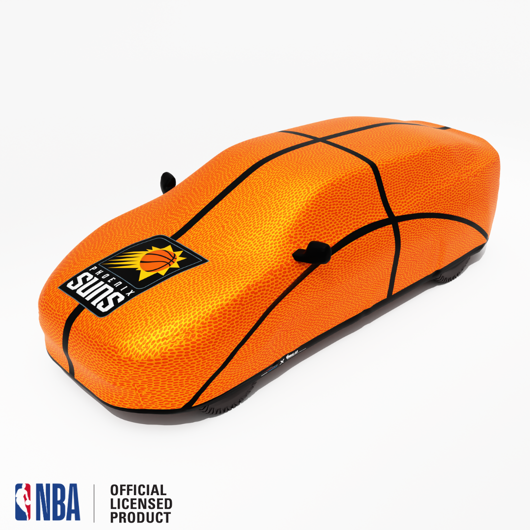 Officially Licensed Phoenix Suns Life Size Basketball Car Covers – Indoor & Outdoor | NBA Protection | HeroCovers