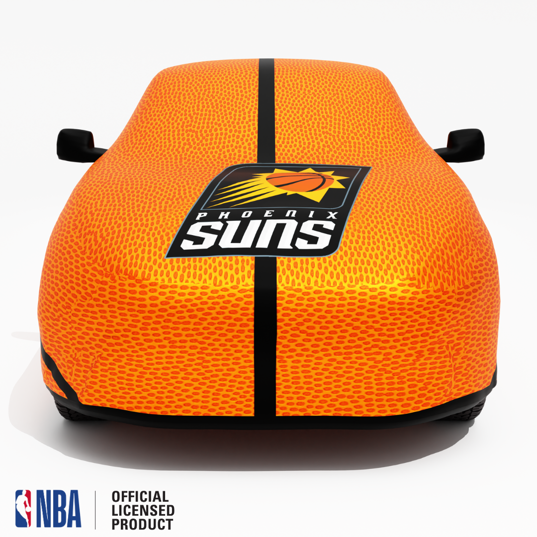 Officially Licensed Phoenix Suns Life Size Basketball Car Covers – Indoor & Outdoor | NBA Protection | HeroCovers