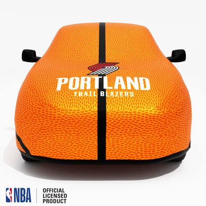 Officially Licensed Portland Trail Life Size Basketball Car Covers – Indoor & Outdoor | NBA Protection | HeroCovers