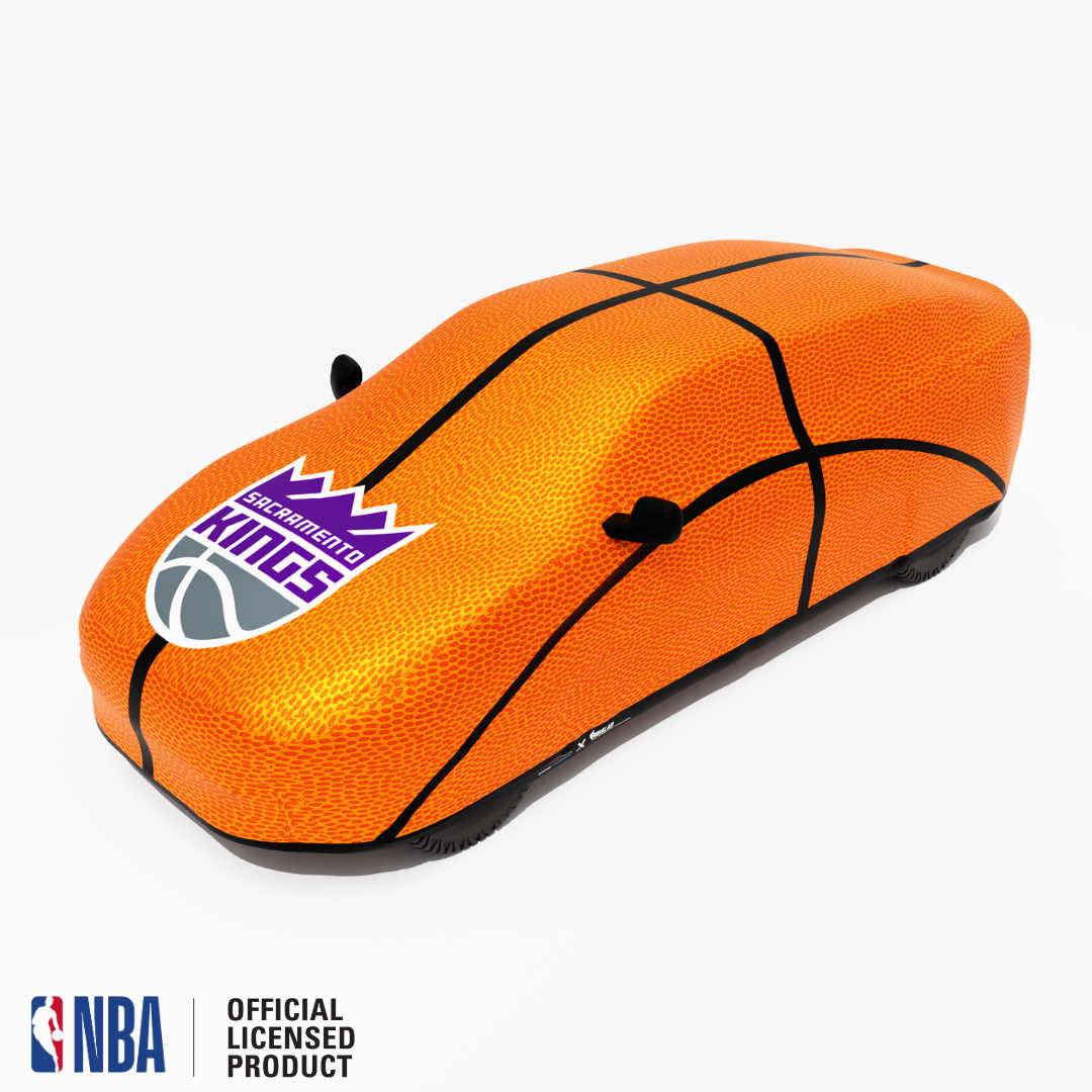 Officially Licensed Sacramento Life Size Basketball Car Covers – Indoor & Outdoor | NBA Protection | HeroCovers