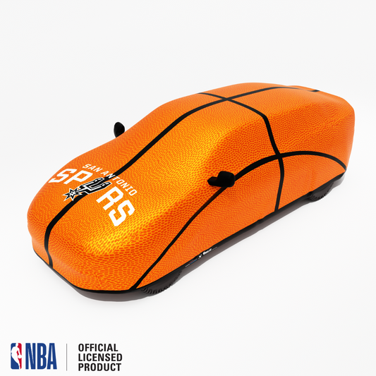 Officially Licensed San Antonio Life Size Basketball Car Covers – Indoor & Outdoor | NBA Protection | HeroCovers