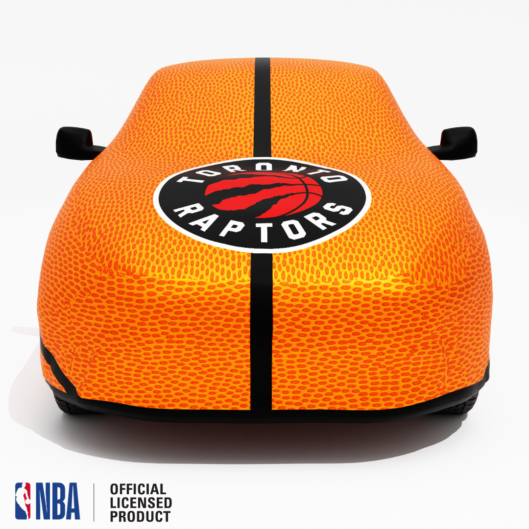 Officially Licensed Toronto Raptors Life Size Basketball Car Covers – Indoor & Outdoor | NBA Protection | HeroCovers