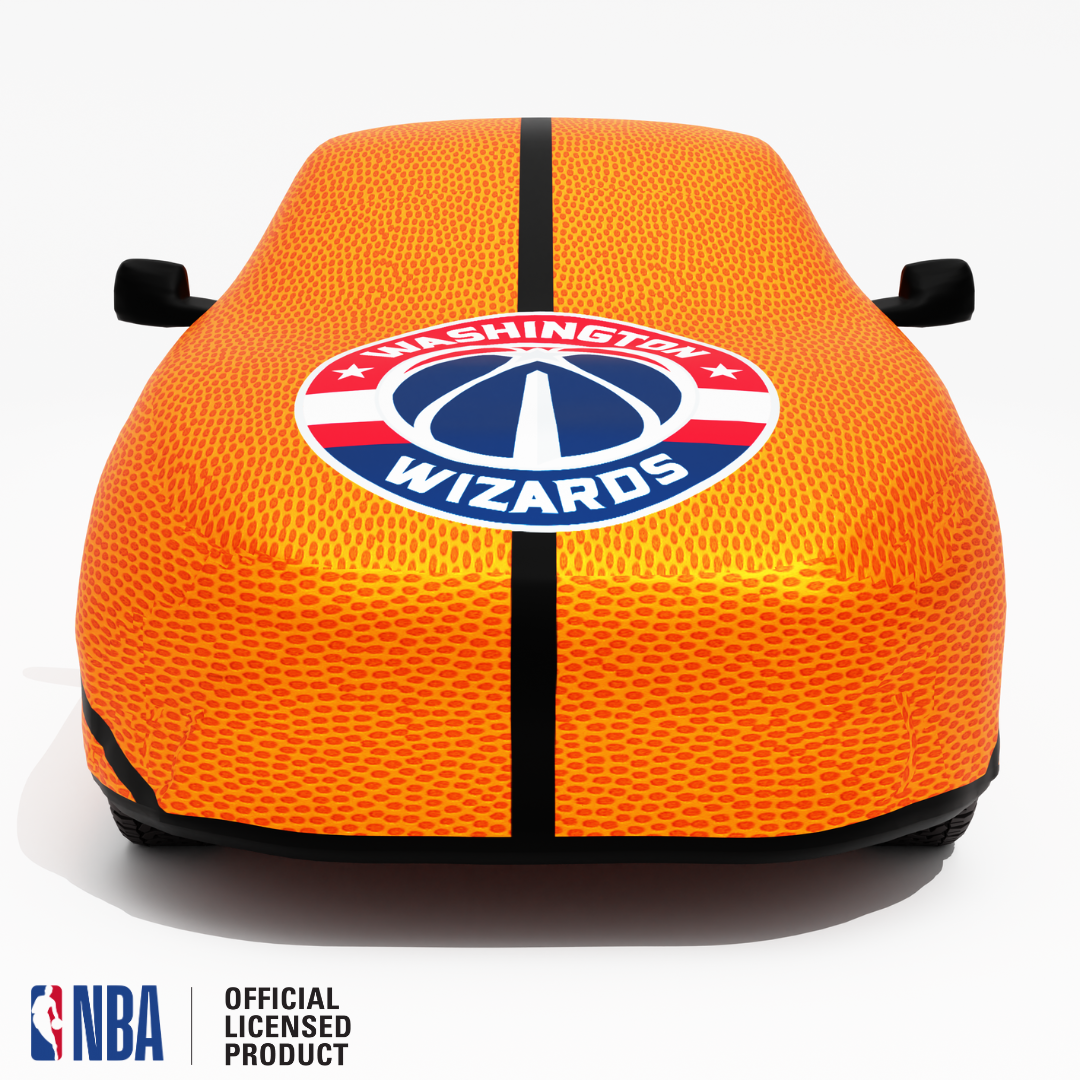 Officially Licensed Washington Life Size Basketball Car Covers – Indoor & Outdoor | NBA Protection | HeroCovers