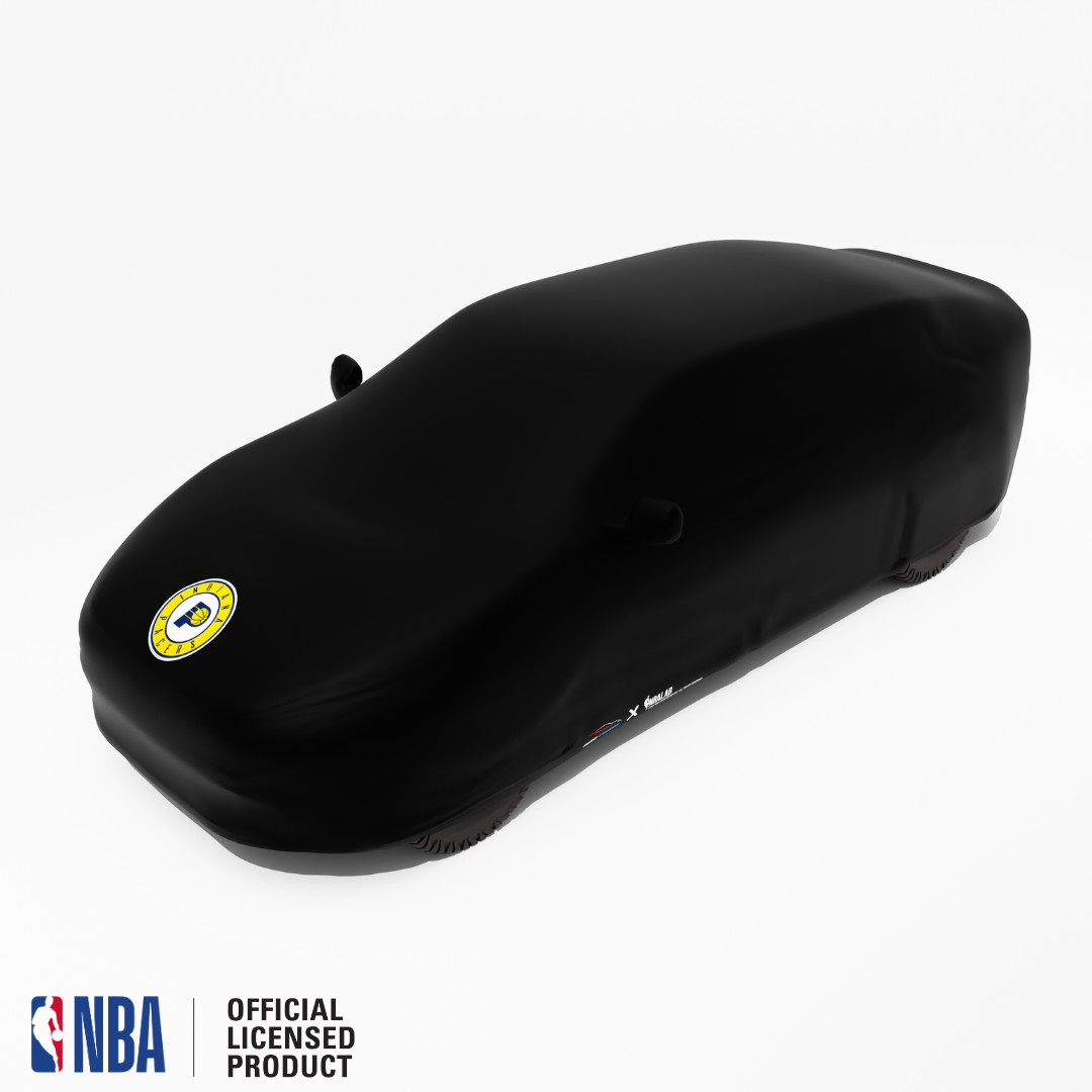 Officially Licensed Indiana Pacers Black Car Covers – Indoor & Outdoor | NBA Protection | HeroCovers