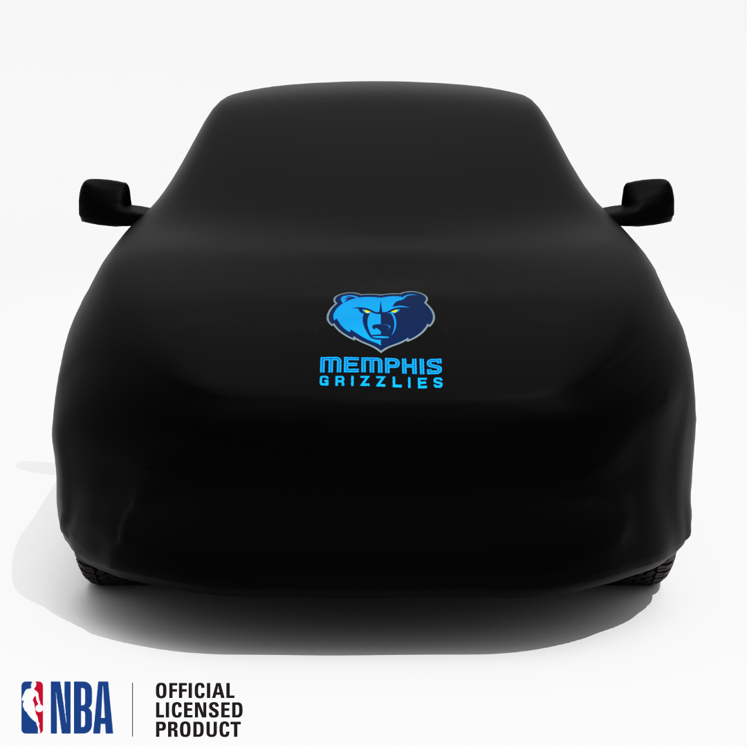 Officially Licensed Memphis Grizzlies Black Car Covers – Indoor & Outdoor | NBA Protection | HeroCovers