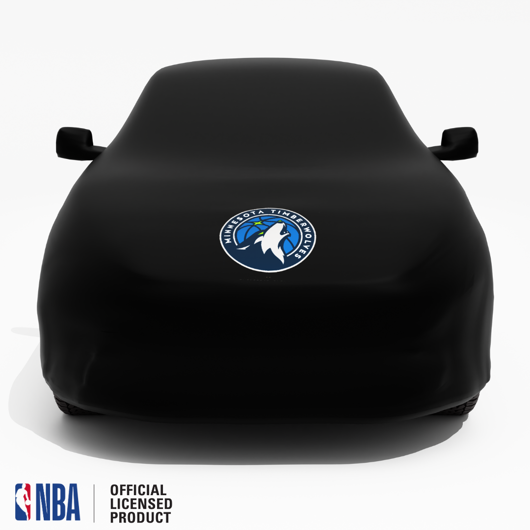 Officially Licensed Minnesota Timberwolves Black Car Covers – Indoor & Outdoor | NBA Protection | HeroCovers